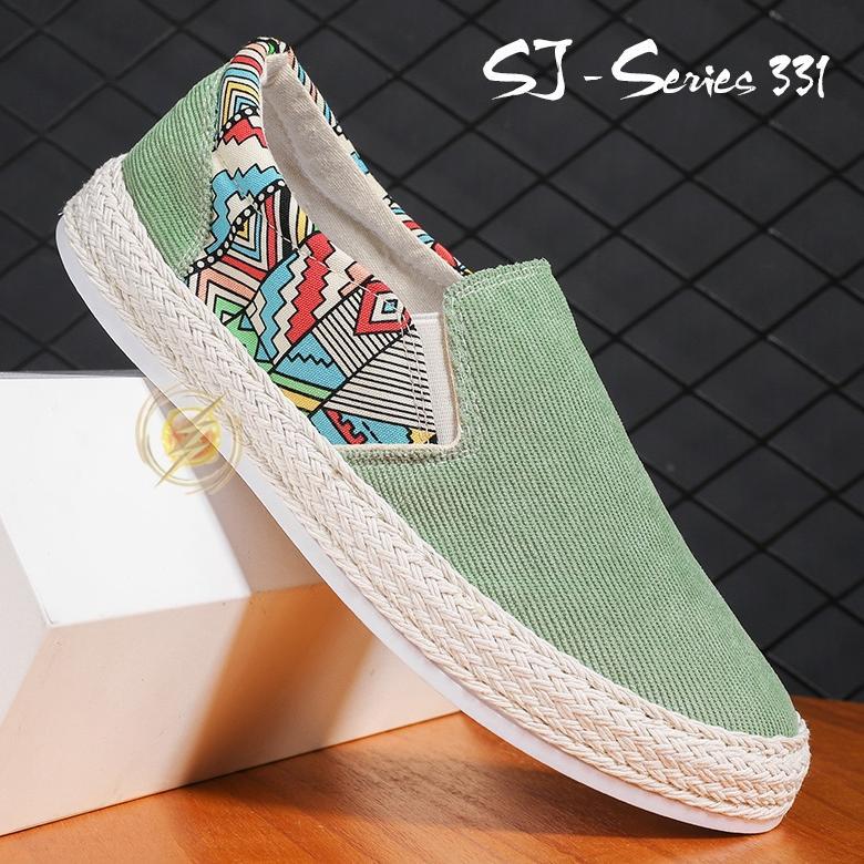 BESTPROMO [JWALK] Sepatu Slip On Pria Model Keren Motif Unik Buat Nongkrong Kualitas Premium -331