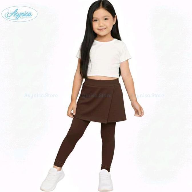 Legging Rok Anak / Celana Legging + Rok Anak / Legging Anak Perempuan / Legging Olahraga Anak