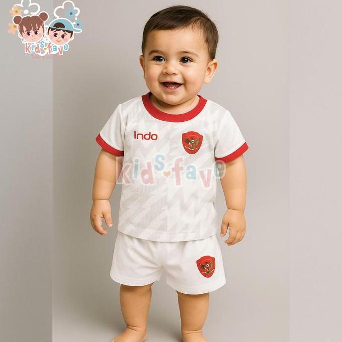 Kidsfave Baju Bola Anak NEGARA & CLUB 1 - 3 TAHUN / Setelan Baju Bola Anak Laki Perempuan