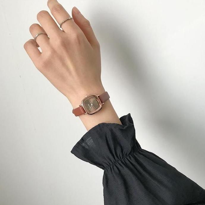 Barbee Jam Tangan Wanita Analog Ulzzang Strap kulit Casual Fashion Wanita Watch Watches