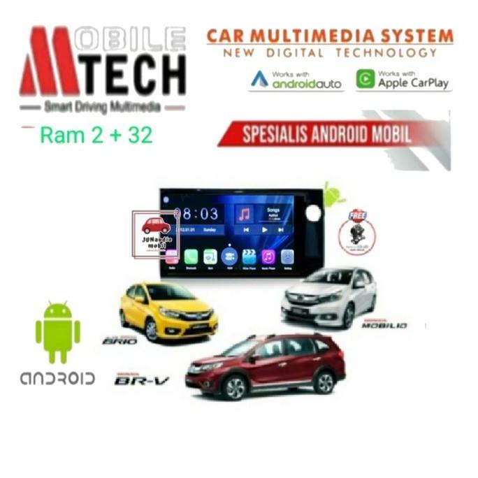 Head Unit Android Mtech 9 Inch OEM Mobilio Brio Brv + Kamera