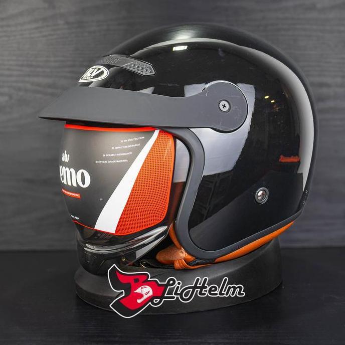 ALV NEMO HELM RETRO CLASSIC SOLID - Helmet Motorcycle