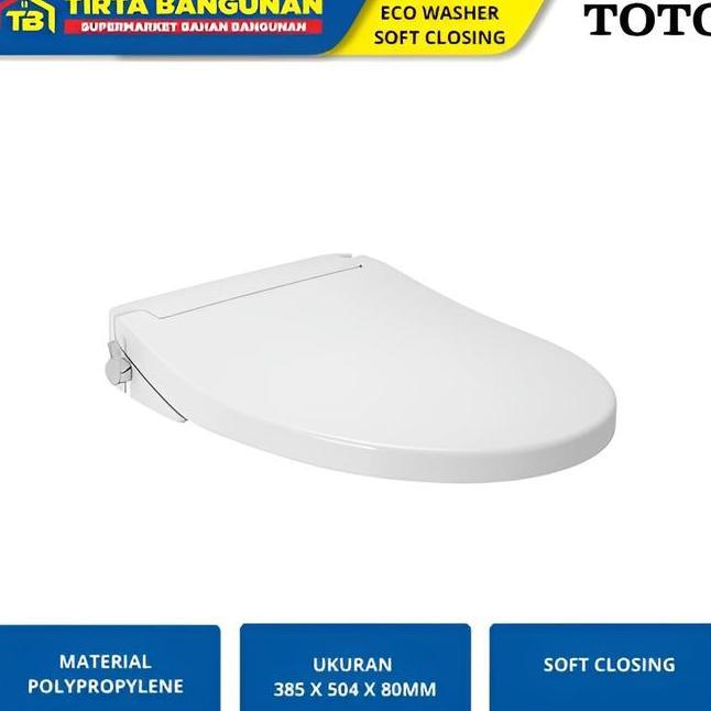 Toto Tcw07S Seat Cover Eco Washer Tutup Kloset Closet Duduk Soft Closing Putih