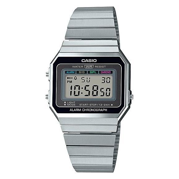 Casio General A700W-1A / A700W Jam Tangan Unisex Digital Stainless Silver