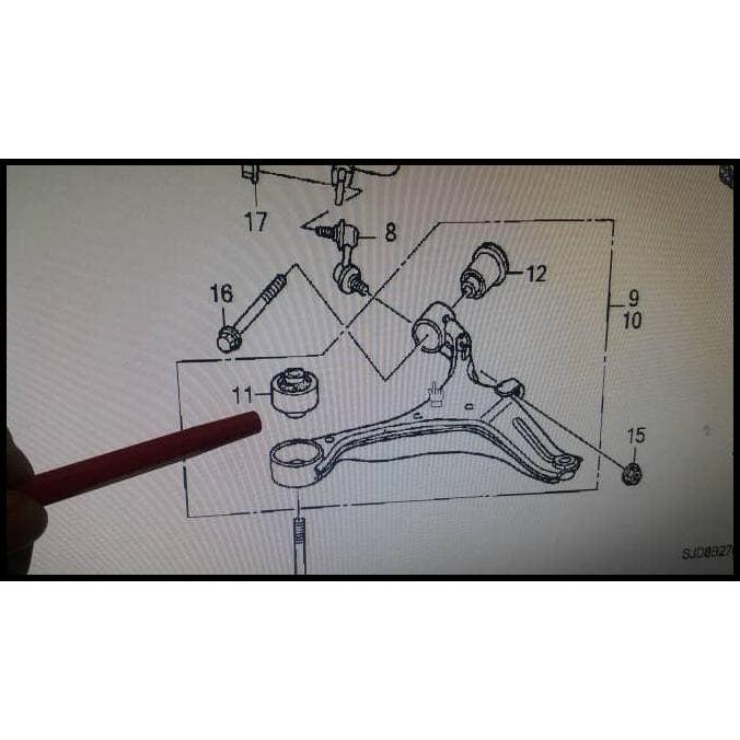 TERBARU BUSHING ARM DEPAN BESAR GEDE CIVIC CRV STREAM 
