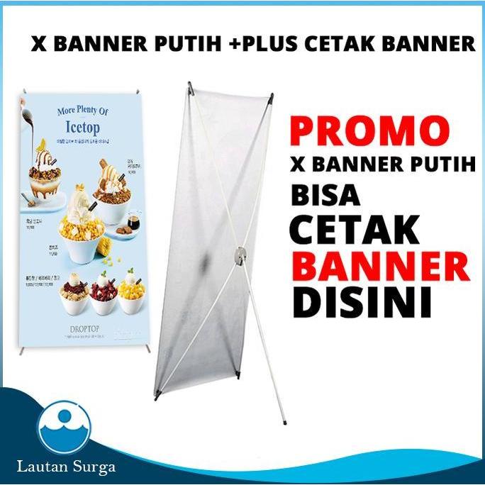 nadasmarasatusatu - x banner spanduk stand x banner 160x60 cm standing banner stand banner