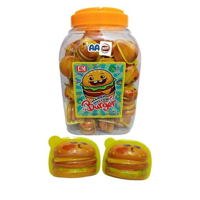 Toneoo- Dsm Marshmallow Burger Toples Isi 60