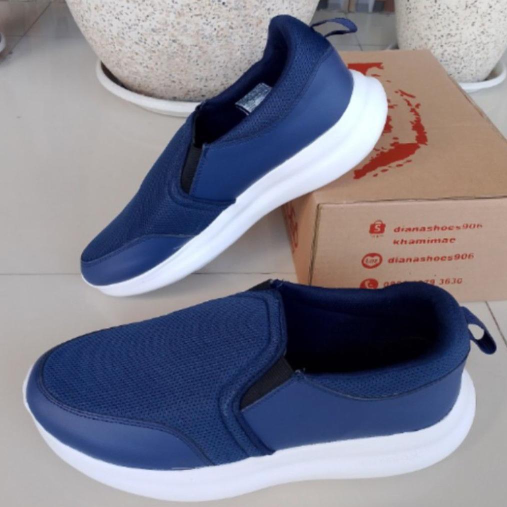 Sepatu Pria Slip On Jumbo Big Size Sepatu Slop Sneakers Sepatu pria