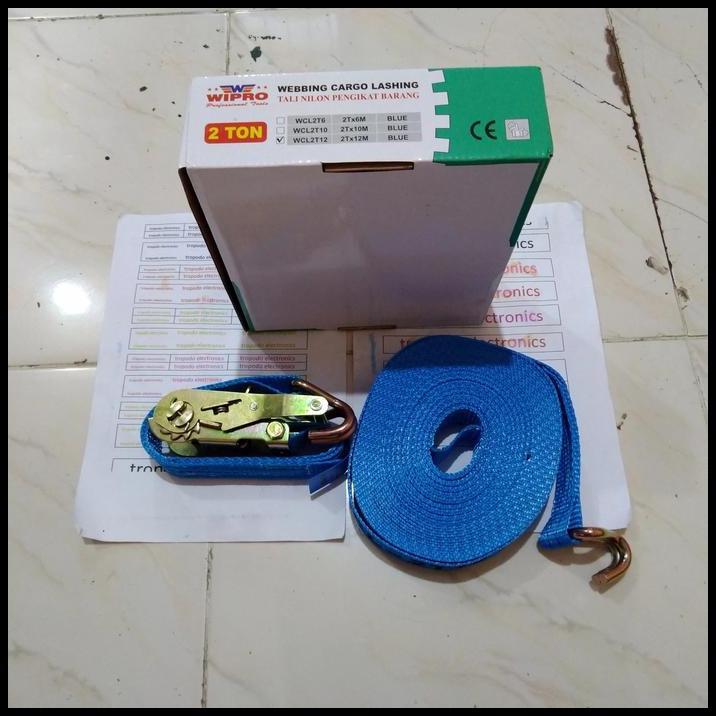 DISKON WEBING WEBBING RATCHET CARGO LASHING TRACK BELT WCL2T12 2 TON X 12 METER WIPRO 