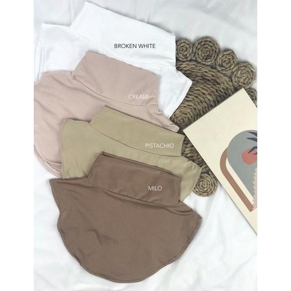 EXCLUSIVE Jasmine Jilbab-Inner Manset Daleman Leher Turtleneck Dada Kaos JERSEY Spandek Premium Wani