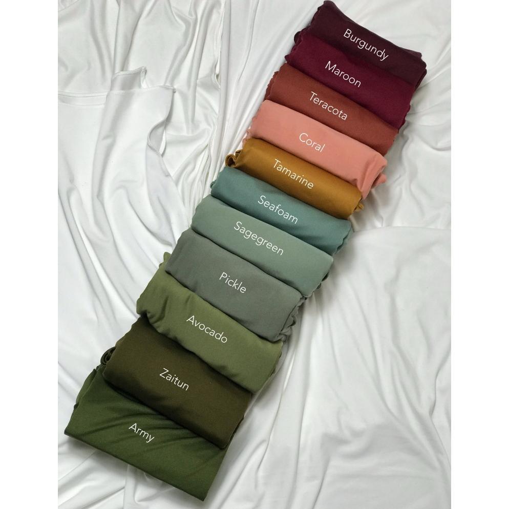Paket Hemat Jasmine Jilbab-Inner Manset Daleman Leher Turtleneck Dada Kaos Jersey Spandek Premium Wa