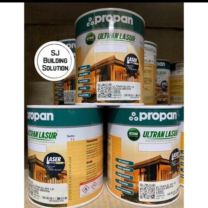 TERBARU - Cat Kayu Propan Ultran Lasur EL-501 Natural 1 L Liter Gloss Dof Satin