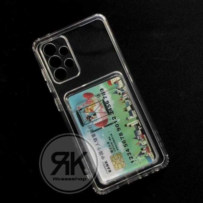 CLEAR CAMERA CARD Holder Kartu SAMSUNG A33 A53 A73 Case Cover
