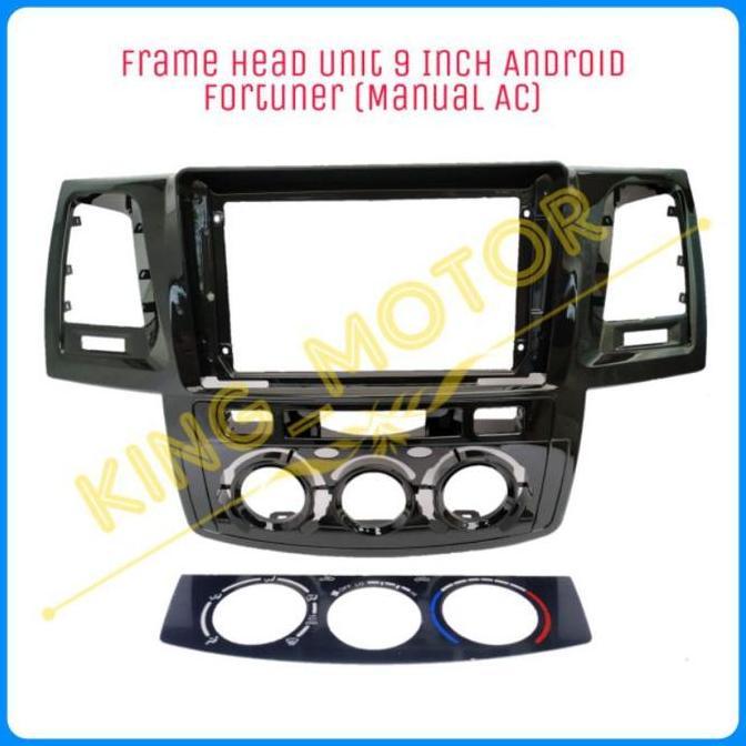 Frame HU Head Unit 9 Inch Android Fortuner