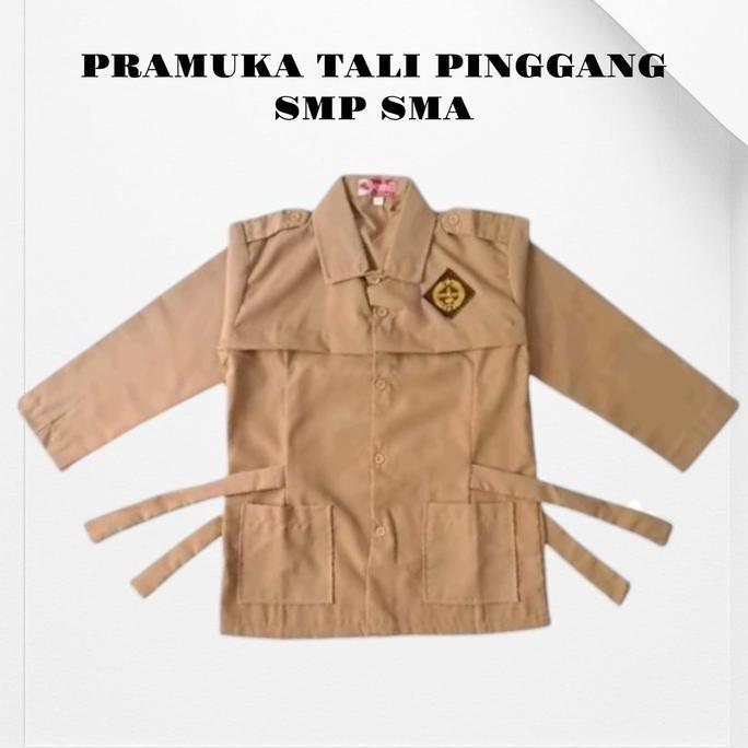 Seragam Pramuka Tali Pinggang Baju Pramuka Tali Samping Lengan Panjang Seragam Pramuka Perempuan Ana