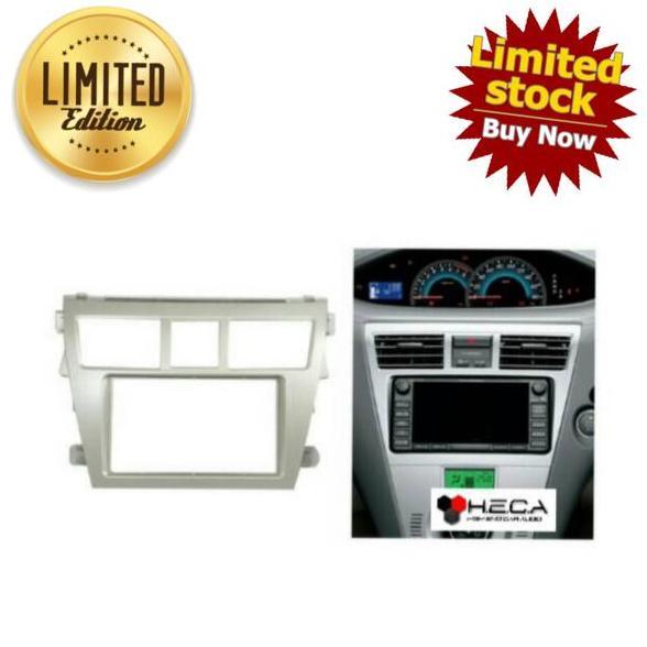 Frame Head Unit Double Din Tape VIOS 2007-2012 / Limo Gen 2 (silver)