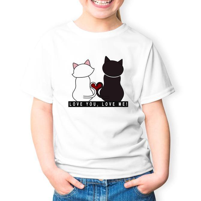 Kaos Oblong Anak Perempuan Cat Tshirt Hoodie Kids