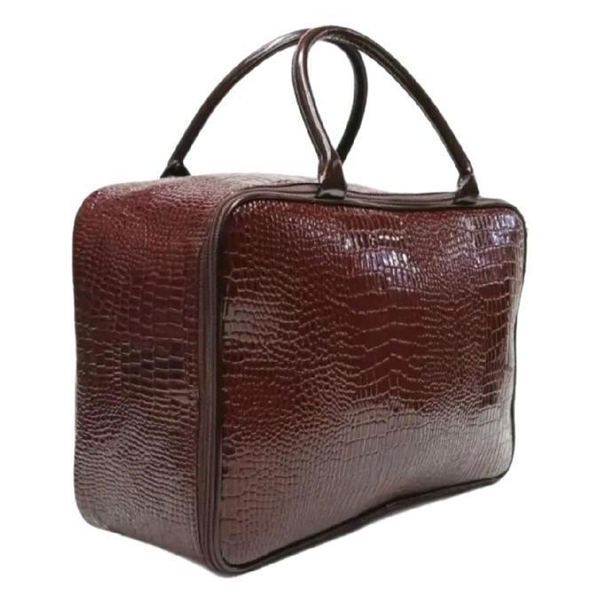 tas travel bahan croco tas mudik tas koper jinjing  Wanita Pria