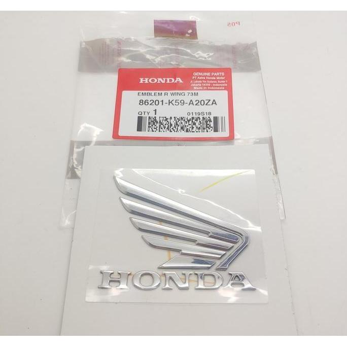 Emblem Sayap Vario 150 2017 Supra Gtr Original Honda Satuan