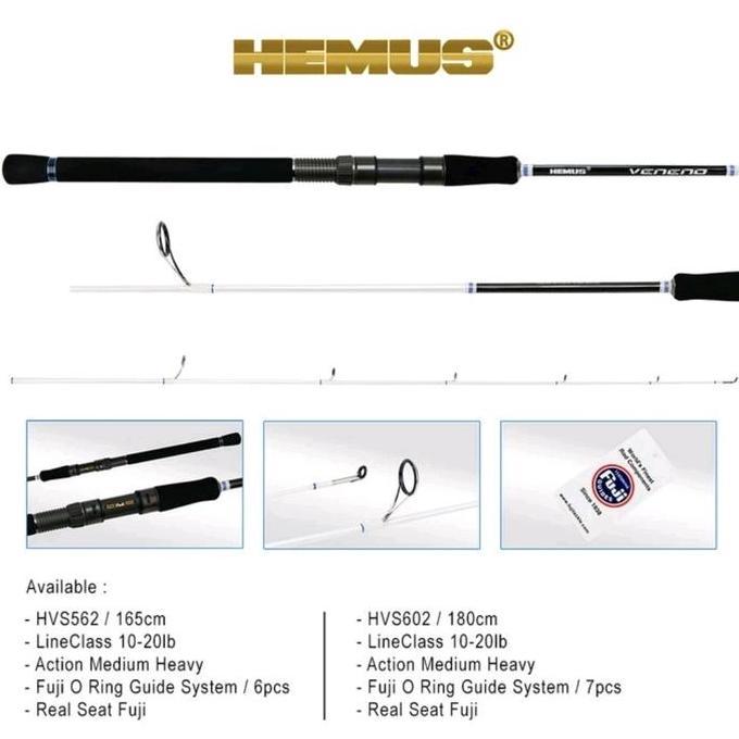 Procedere- Joran Pancing Hemus Veneno Fuji Alconite Reel Seat Fuji