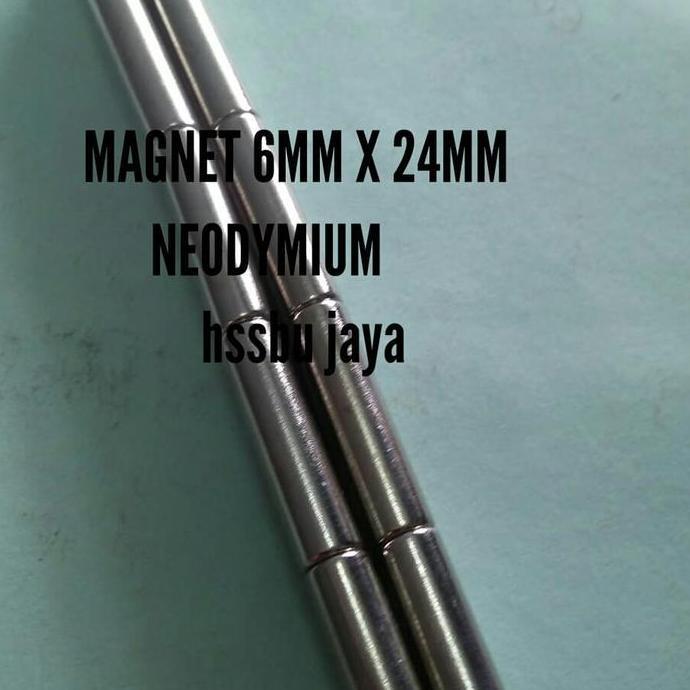 Giuntura- Magnet Neodymium 6Mm X 24Mm Batang