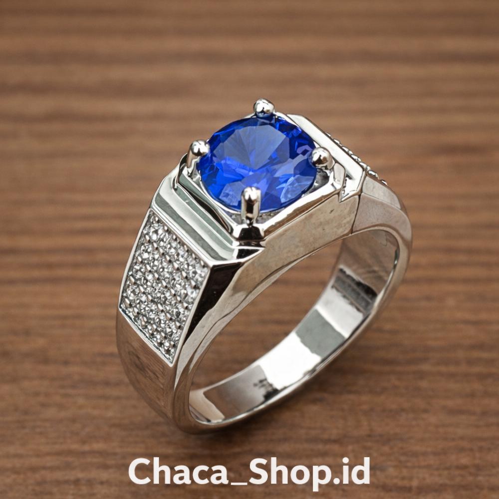 DISKON Cincin Pria Batu Alam Terbaru Cincin Titanium Elegan & Kuat | Batu Akik Fashion Maskulin