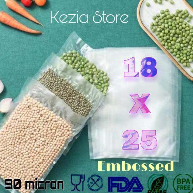 Plastik Vacuum Sealer Emboss (18X25)/ Plastik Vakum / Vakum Sealer