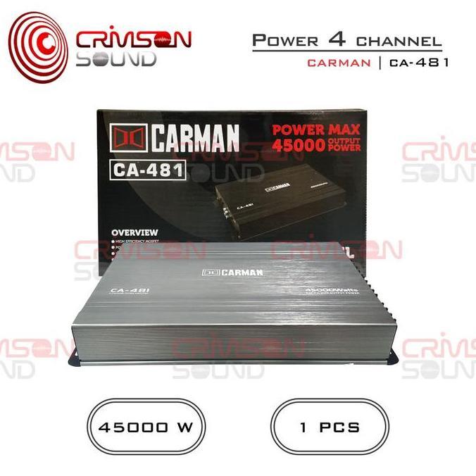 POWER MOBIL 45000 WATTS 4 CHANNEL CARMAN POWER AMPLIFIER MOBIL CA - 480 / 481