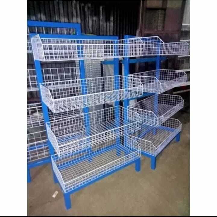Rak Toko Warung Chiki Ciki Snack Ukuran Lebih Besar/Jumbo 4 Susun