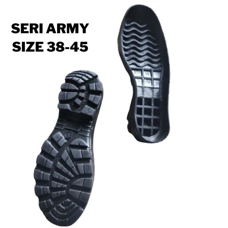 VIREONSTORE SOL SEPATU PDL SAFETY HITAM BAHAN KARET MENTAH BERKUALITAS