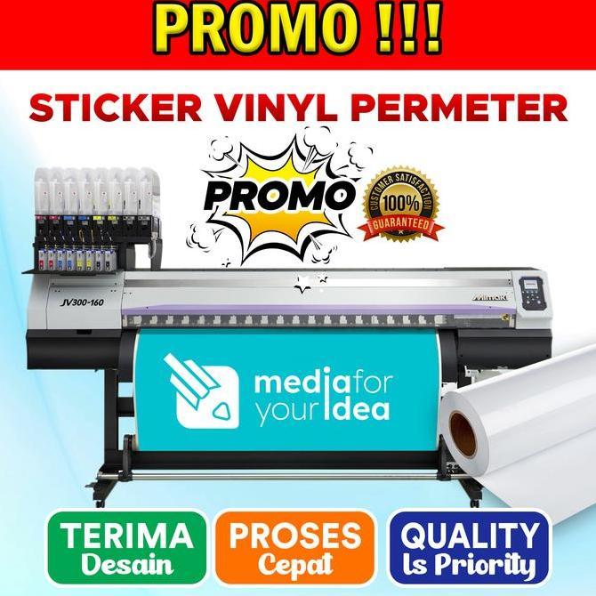 Lansungkirim- Promo Sticker / Stiker Vinyl Permeter + Cetak