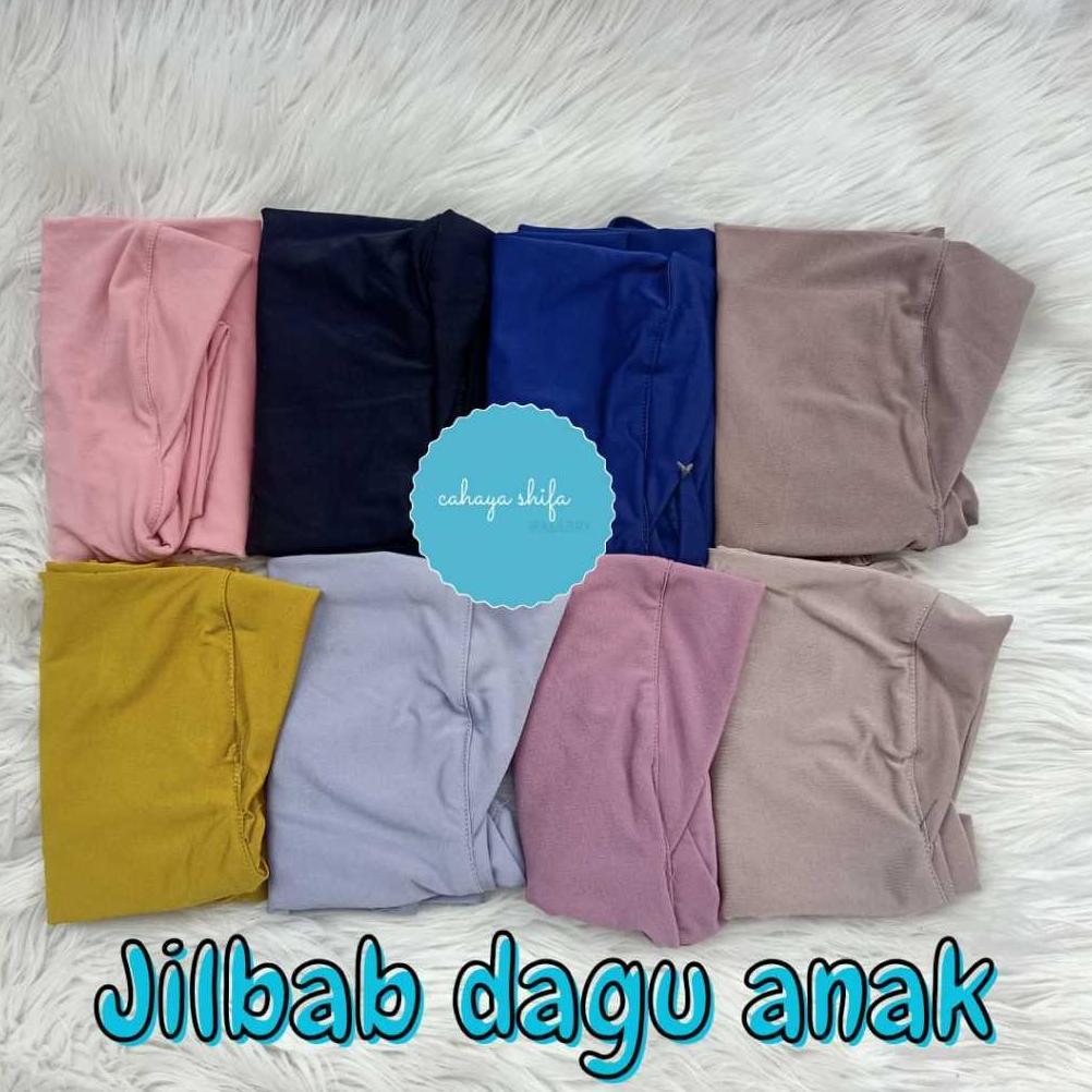 Favorit Jilbab Anak Jersey Dagu/ Jilbab Anak Umur 1-5 Tahun