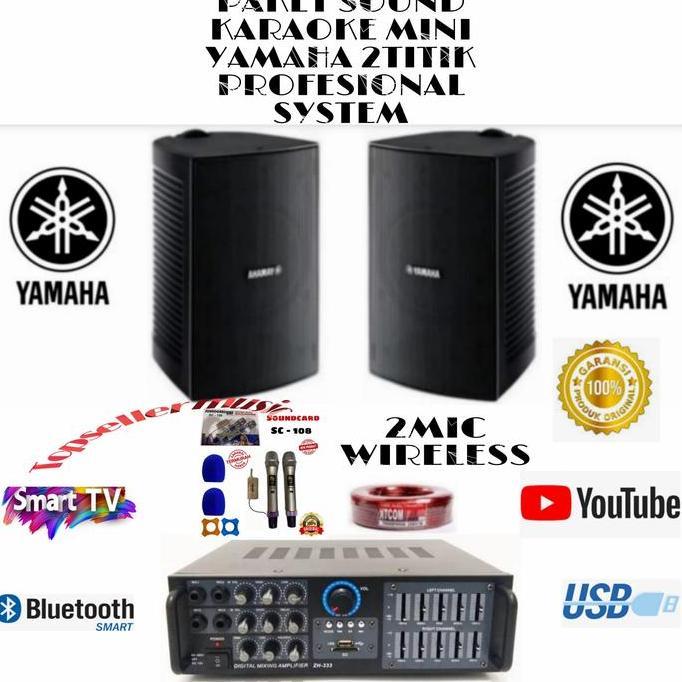 Promo Paket Sound Yamaha Karaoke 6Inch Set Mini Cocok Karaoke/Cafe/Restoran Cod