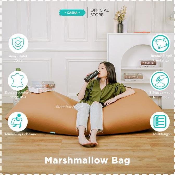 CASHA Marshmallow Bag - Alas Duduk Besar Plastik