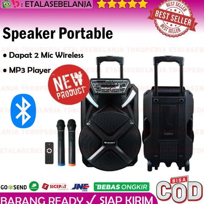 Promo Speaker Portable Sound System Aiwa Was-112Lvh - 12 Inch Cod
