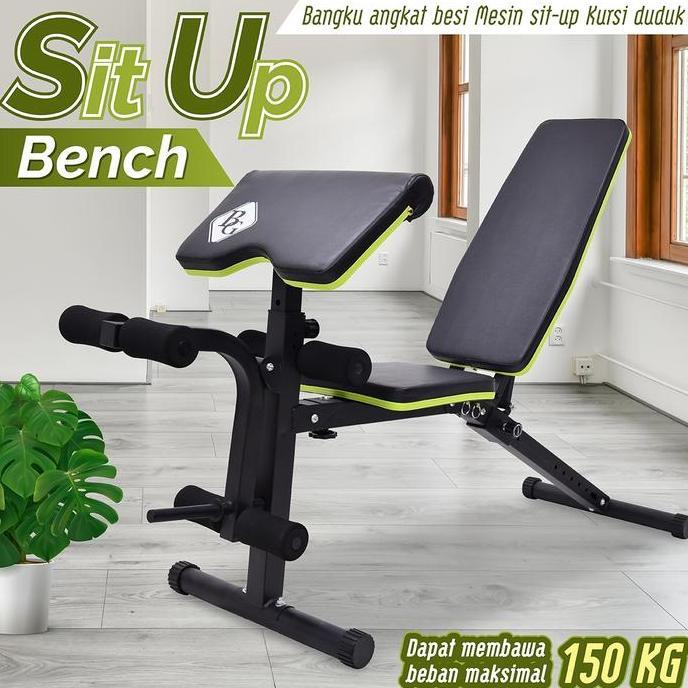 PELA.STORE5 - BGSPORT SIT UP BENCH / ALAT SIT UP MODEL SU-200 BLACK