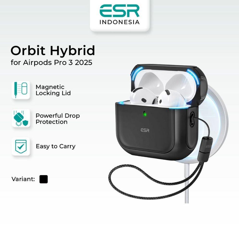 ESR Orbit Hybrid Case HaloLock for AirPods Pro 3 2025 Pelindung Case Casing AirPods Pro 3 Magnetic M