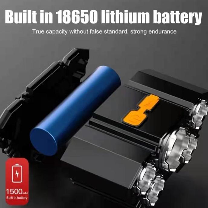 Whyx- Senter Kepala Mini 5 Led 30W / Senter Kepala Mini Cas