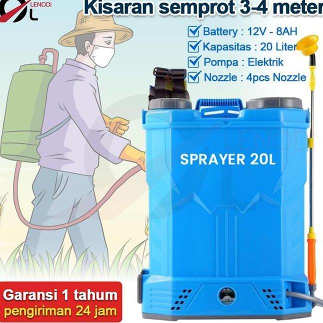 Sprayer Elektrik Este77920 Liter Alat Semprot Pertanian Elektrik Sprayer 20 Liter 8 Ahalat Semprot H