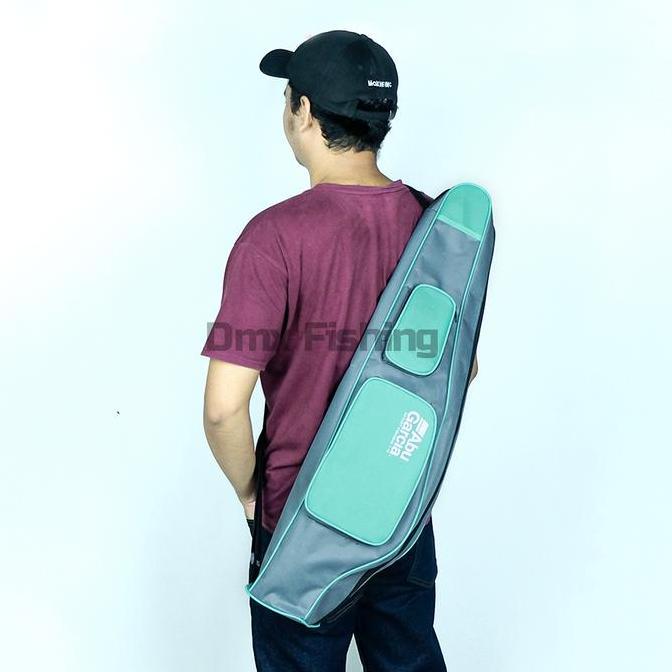Whyx- Tas Pancing Joran Slempang Semi Anti Air Muat 2-3 Set Joran Abu Garcia