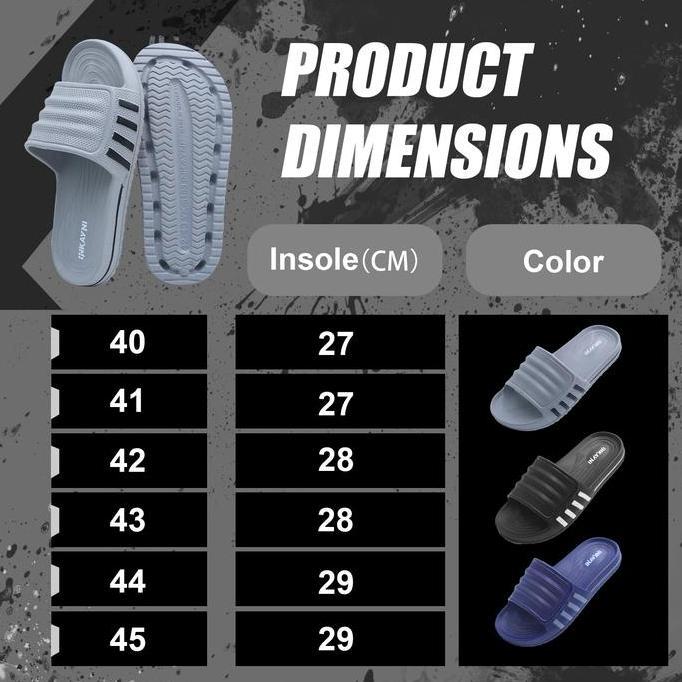 Whyx- Inkayni Sandal Pria Karet Empuk Anti Slip  Sepatu Sandal Karet Pria Dewasa Sandal Karet Pria E
