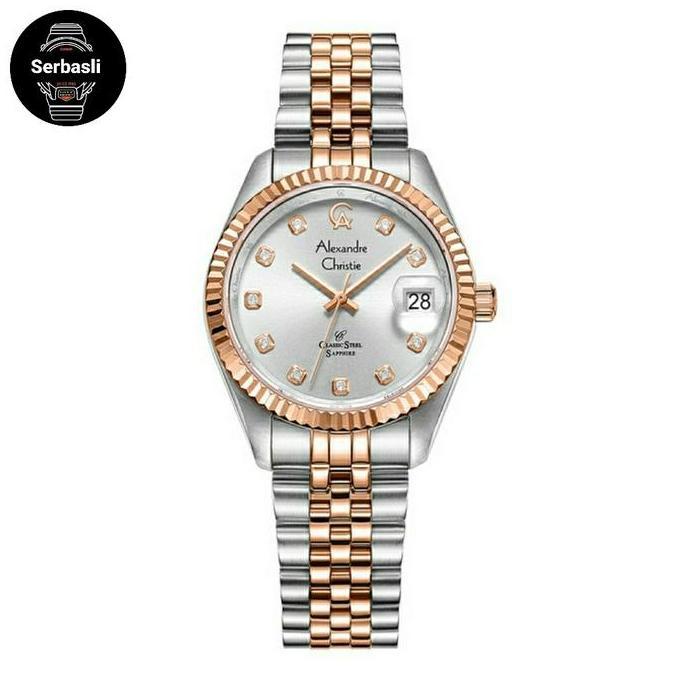 Jam Tangan Wanita Alexandre Christie Classic Steel AC 5013 LDBTRSL