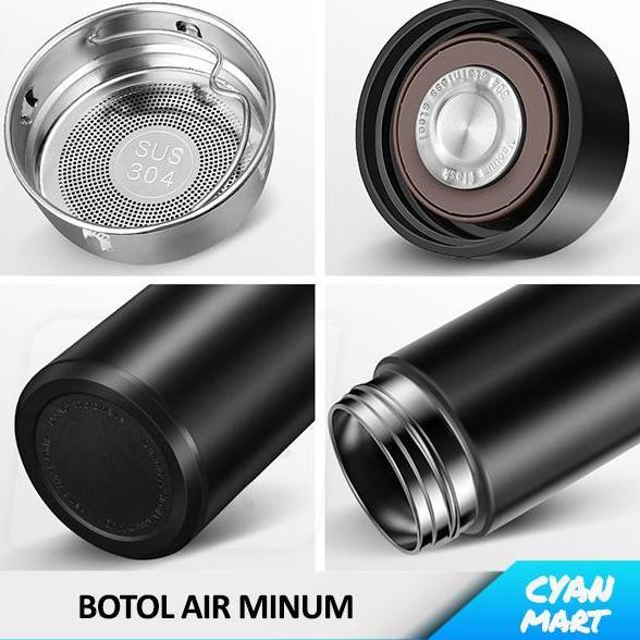 Posto- Botol Minum Termos Air Panas Dingin Smart Cup Led Thermos Thermometer