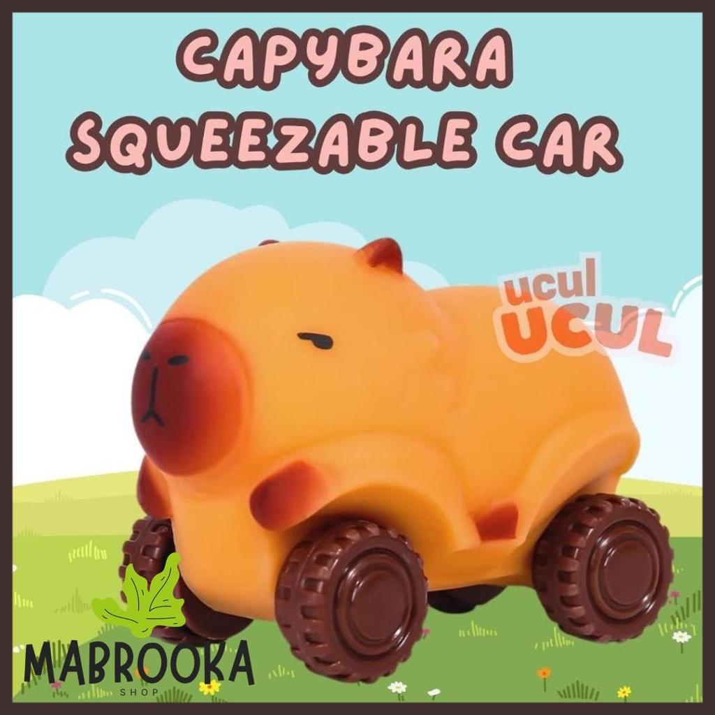 Bisa Cod [Ucul Ucul] Mainan Mobil Gantungan Squishy Capybara Stress Relieve