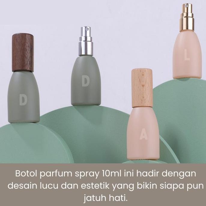 TERLARIS Botol Parfum Kosong Mini 10ml Spray Kaca Aesthetic Praktis untuk Travel Refill Desain Unik 