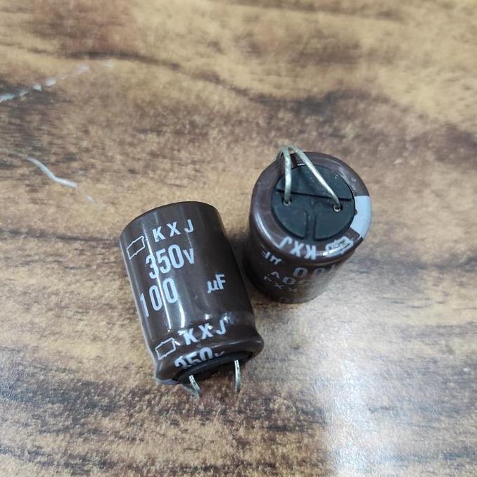 capasitor 100uf 350V coklat 105c
