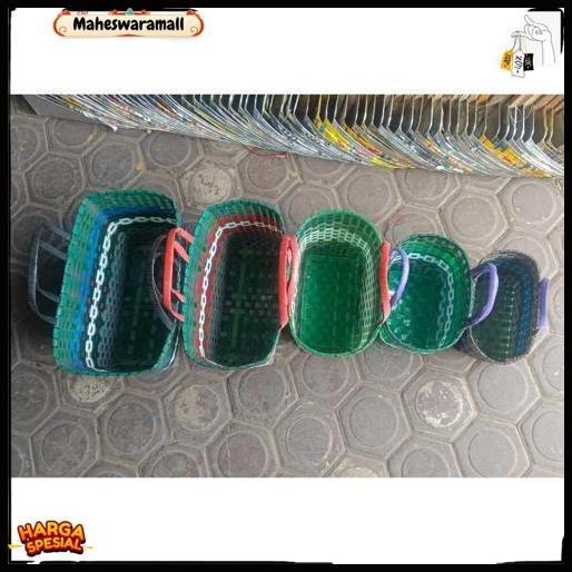 Tas Anyaman Plastik Kaca Premium / Tas Anyam Plastik Tebal Super Jumbo 5 Varian Ukuran / Tas Pasar C