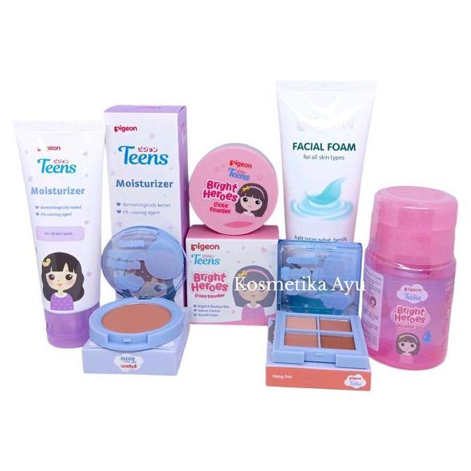 Naysillia_T - Paket Pigeon Make Up Untuk Anak - Anak/Paket Make Up Lengkap Bedak Eyeshadow Blush On