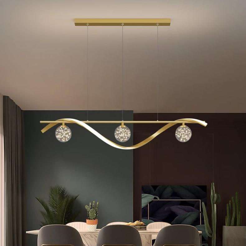 Promo Ready & Terbaru Lampu Minibar Gantung Minimalis Modern Kristal Langit Berbintang Ruang Makan 3