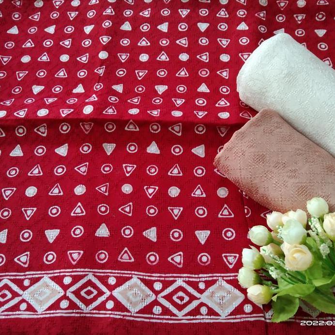 New kain batik viscose semi sutra cap tulis pastel batik fariza cirebon